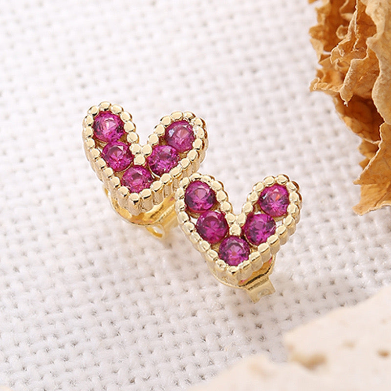 Heart Pop Studs