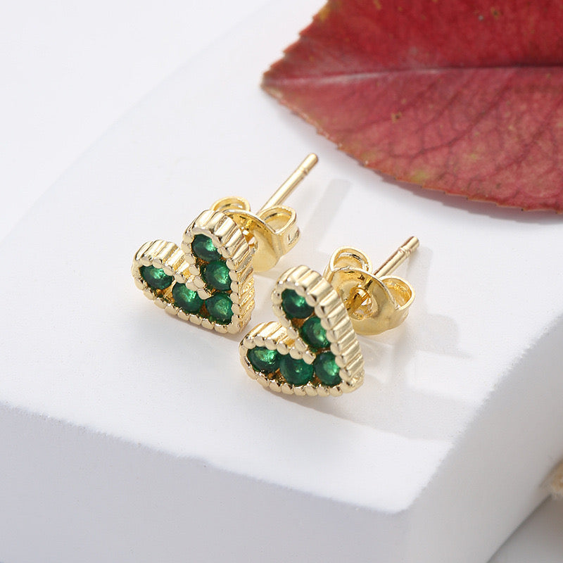Heart Pop Studs